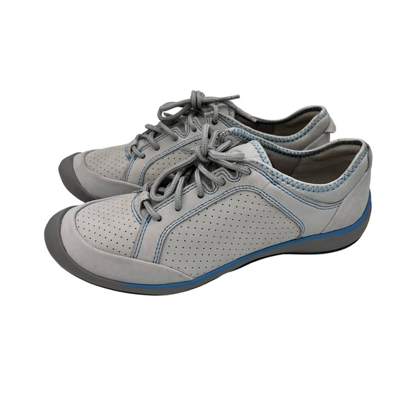 Clarks Shoes - Clarks Privo Lace Up Sneakers, Gray/ Teal, Women’s Size 7